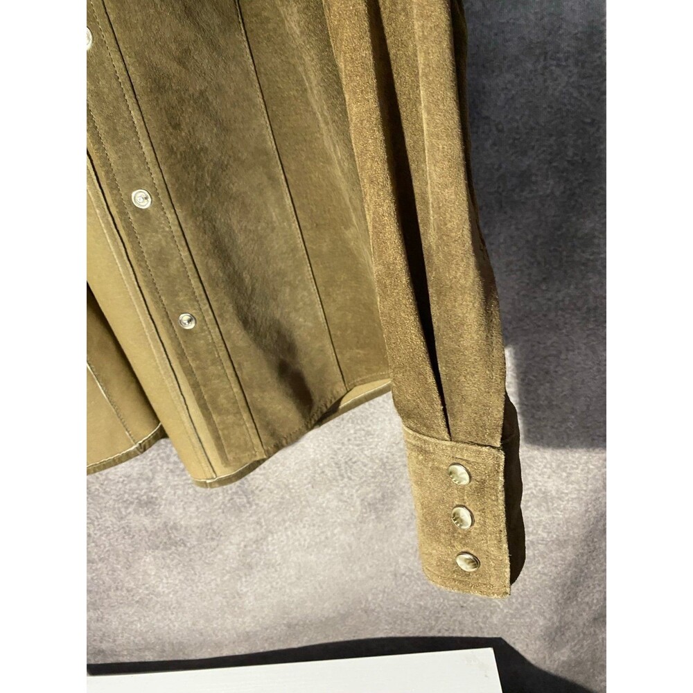 Vintage Eddie Bauer Seattle Suede Western Shirt Jacket Women’s XS Washable - Picture 7 of 10